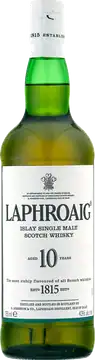 Laphroaig Single Malt Whisky Laphroaig 10 Yo Islay Single Malt Scotch Whisky