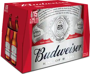 Budweiser Budweiser 15/341Ml Bottles