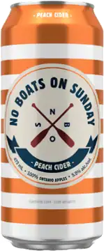 No Boats Cider No Boats On Sunday Peach Cider