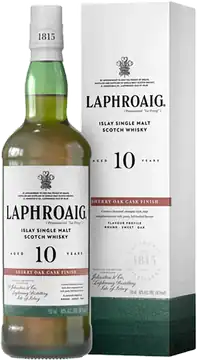 Laphroaig Single Malt Whisky Laphroaig 10 Yo Sherry Oak Finish Single Malt Scotch Whisky