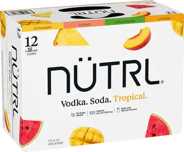 RTD Canada Nutrl Vodka Soda Tropical Mixed Pack