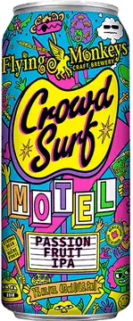 Flying Monkeys Craft Brewery Flying Monkeys Crowd Surf Motel Passion Fruit Ipa