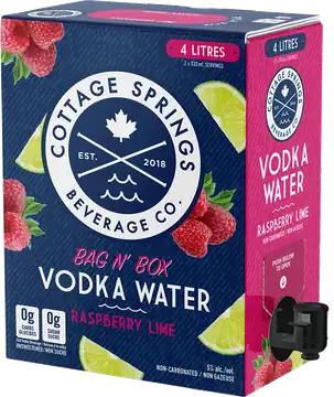 Iconic Brewing Company Cottage Springs Raspberry Lime Vodka Water