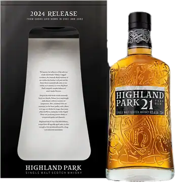 Highland Park Distillers Highland Park 21 Yo Single Malt Scotch Whisky 2024 Release