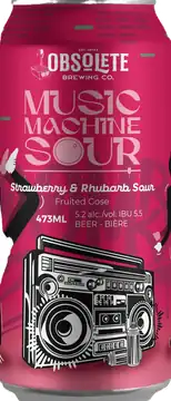 Obsolete Brewing Co Obsolete Brewing Music Machine Strawberry Rhubarb Sour