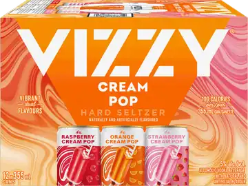 Molson Canada Vizzy Cream Pop Hard Seltzer Variety Pack