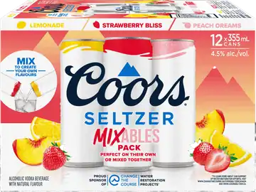Molson Canada Coors Seltzer Mixables Pack