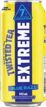 Moosehead Breweries Limited Twisted Tea Hard Iced Tea Extreme Blue Razz
