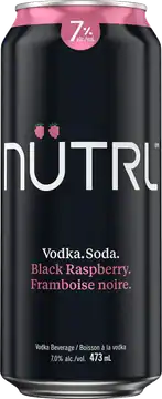 RTD Canada Nutrl 7 Vodka Soda Black Raspberry
