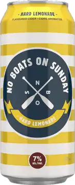 No Boats Cider No Boats On Sunday Hard Lemonade Cider