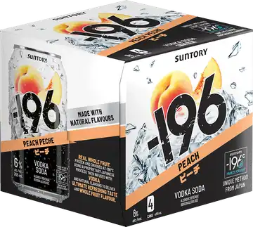 196 Vodka Soda Suntory -196 Vodka Soda Peach