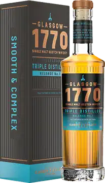 Glasgow Scotch Whisky Glasgow 1770 Triple Distilled Release No. 1 Single Malt Scotch Whisky
