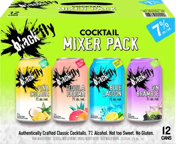 Black Fly Beverage Company Black Fly Cocktail Mixer Pack Green