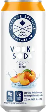 Cottage Springs Vodka Cottage Springs Vodka Soda Peach