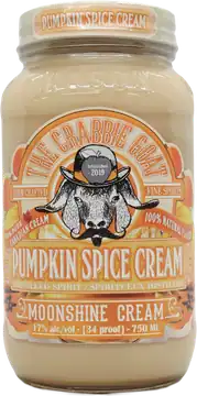 Crabbie Goat The Crabbie Goat Pumpkin Spice Cream Moonshine Liqueur