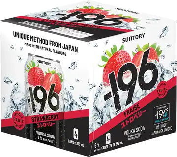 Suntory Global Suntory -196 Vodka Soda Strawberry