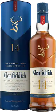 The Glenfiddich Distillery Glenfiddich 14 Yo Bourbon Barrel Reserve Single Malt Scotch Whisky