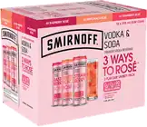 Smirnoff Vodka & Soda 3 Ways To Rose