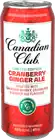 The Canadian Club Whiskey Co Canadian Club Cranberry Ginger Ale